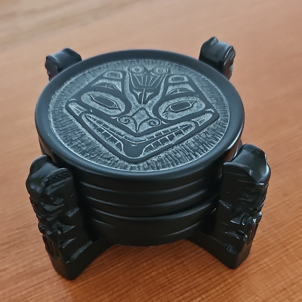 Boma Canada First Nations Bear Coaster Set